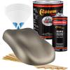 imageCustom Shop  Warm Gray Metallic  Hot Rod Flatz Flat Matte Satin Urethane Auto Paint  Complete Gallon Paint Kit  Professional Low Sheen Automotive Car Truck Coating 41 Mix Ratio