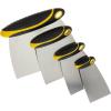 imageCustom Shop 4Piece Carbon Spring Steel Body Filler Spreaders ampamp Putty Scraper Set with Ergonomic Handles 2 3 4 6