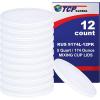 imageCustom Shop Paint Mixing Pail Lids Only 12 Pack 5 Quart Size  Exclusively Fits Custom ShopTCP Global Mixing Pail 174 Ounce Size  Auto Paint Lids for Acrylic Paints ampamp Epoxy Resin Containers