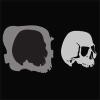 imageCustom Skull Stencil 5 Toothless Airbrush Stencil Template