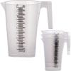 imageTCP Global 5 Liter 5000ml Gallon Plastic Graduated Measuring and Mixing Pitcher Pack of 3  Holds 5 Quarts 125 Gallons Pouring Cup Measure ampamp Mix Paint Resin Epoxy Kitchen Cooking Baking2000ml