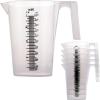 imageTCP Global 5 Liter 5000ml Gallon Plastic Graduated Measuring and Mixing Pitcher Pack of 3  Holds 5 Quarts 125 Gallons Pouring Cup Measure ampamp Mix Paint Resin Epoxy Kitchen Cooking Baking1000ml
