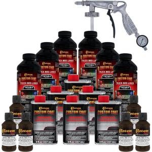 imageCustom Coat Federal Standard Color  30051 Camo Brown T77 Urethane SprayOn Truck Bed Liner 15 Gallon Kit with Spray Gun and Regulator  Durable Textured Protective Coating  Car Auto