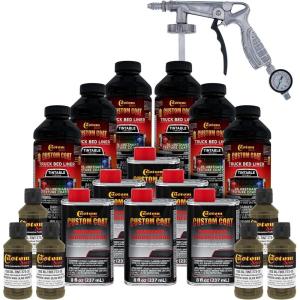 imageCustom Coat Federal Standard Color  Authentic WWII Olive Drab T73 Urethane SprayOn Truck Bed Liner 15 Gallon Kit with Spray Gun and Regulator  Durable Textured Protective Coating  Car Auto