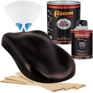 imageCustom Shop  Black Cherry Pearl  Hot Rod Flatz Flat Matte Satin Urethane Auto Paint  Complete Quart Paint Kit  Professional Low Sheen Automotive Car Truck Coating 41 Mix Ratio