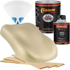 imageCustom Shop  California Suede Metallic  Hot Rod Flatz Flat Matte Satin Urethane Auto Paint  Complete Quart Paint Kit  Professional Low Sheen Automotive Car Truck Coating 41 Mix Ratio