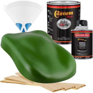imageCustom Shop  Deere Green  Hot Rod Flatz Flat Matte Satin Urethane Auto Paint  Complete Quart Paint Kit  Professional Low Sheen Automotive Car Truck Coating 41 Mix Ratio