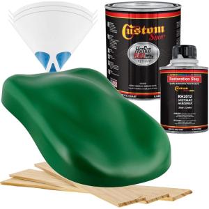 imageCustom Shop  Emerald Green  Hot Rod Flatz Flat Matte Satin Urethane Auto Paint  Complete Quart Paint Kit  Professional Low Sheen Automotive Car Truck Coating 41 Mix Ratio