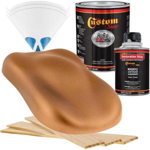 imageCustom Shop  Ginger Metallic  Hot Rod Flatz Flat Matte Satin Urethane Auto Paint  Complete Quart Paint Kit  Professional Low Sheen Automotive Car Truck Coating 41 Mix Ratio