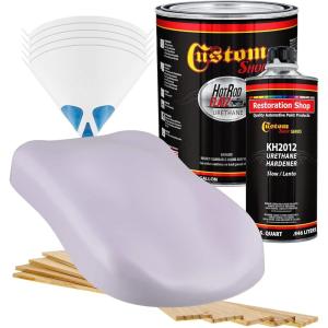 imageCustom Shop  Light Purple  Hot Rod Flatz Flat Matte Satin Urethane Auto Paint  Complete Gallon Paint Kit  Professional Low Sheen Automotive Car Truck Coating 41 Mix Ratio