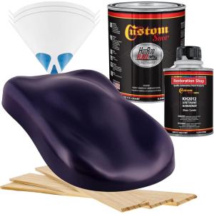 imageCustom Shop  Majestic Purple  Hot Rod Flatz Flat Matte Satin Urethane Auto Paint  Complete Quart Paint Kit  Professional Low Sheen Automotive Car Truck Coating 41 Mix Ratio
