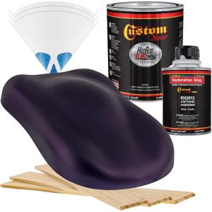 imageCustom Shop  Midnight Purple Pearl  Hot Rod Flatz Flat Matte Satin Urethane Auto Paint  Complete Quart Paint Kit  Professional Low Sheen Automotive Car Truck Coating 41 Mix Ratio