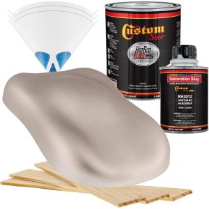 imageCustom Shop  Mocha Frost Metallic  Hot Rod Flatz Flat Matte Satin Urethane Auto Paint  Complete Quart Paint Kit  Professional Low Sheen Automotive Car Truck Coating 41 Mix Ratio