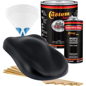 imageCustom Shop  Nightwatch Blue Metallic  Hot Rod Flatz Flat Matte Satin Urethane Auto Paint  Complete Gallon Paint Kit  Professional Low Sheen Automotive Car Truck Coating 41 Mix Ratio