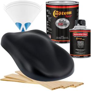 imageCustom Shop  Nightwatch Blue Metallic  Hot Rod Flatz Flat Matte Satin Urethane Auto Paint  Complete Quart Paint Kit  Professional Low Sheen Automotive Car Truck Coating 41 Mix Ratio
