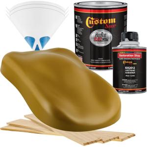 imageCustom Shop  Olive Brown  Hot Rod Flatz Flat Matte Satin Urethane Auto Paint  Complete Quart Paint Kit  Professional Low Sheen Automotive Car Truck Coating 41 Mix Ratio