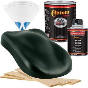 imageCustom Shop  Rock Moss Green  Hot Rod Flatz Flat Matte Satin Urethane Auto Paint  Complete Quart Paint Kit  Professional Low Sheen Automotive Car Truck Coating 41 Mix Ratio