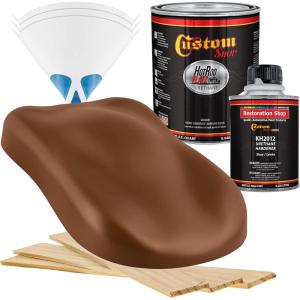 imageCustom Shop  Rust Pearl  Hot Rod Flatz Flat Matte Satin Urethane Auto Paint  Complete Quart Paint Kit  Professional Low Sheen Automotive Car Truck Coating 41 Mix Ratio