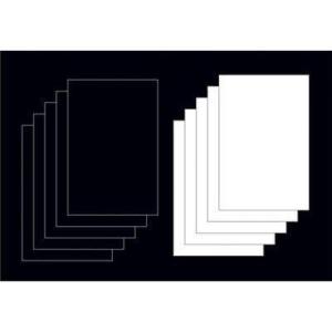 imageCustom Shop 12quot x 18quotAluminum Sign Blank Panels 10Pack 5 White 5 Black  0040 Thick  Auto Paint Pinstripe Airbrush Vinyl Graphics Stenciling Art Hobby Craft