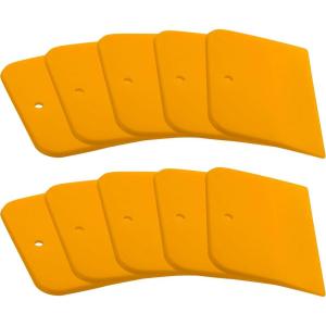 imageCustom Shop 3 Inch Plastic Body Filler Spreader Tools for Automotive Body Fillers 10 Pack Putties Glazes Epoxy Resin Caulk Glues  Plastic Spreader