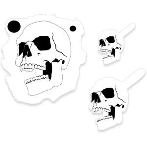 imageCustom Shop Airbrush Skeleton Skull Indian Chief Stencil Set Skull Design 11 in 3 Scale Sizes  Laser Cut Reusable Templates  Auto Motorcycle Graphic ArtSkull Set 4