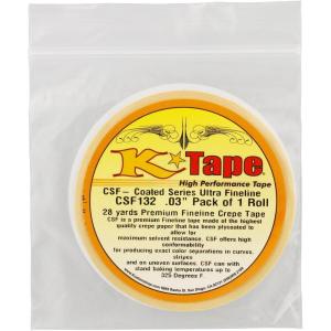 imageCustom Shop CSF132 KTape Coated Series Micro Fineline Tape Yellow 132quot X 28 Yard Roll132