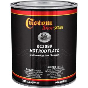 imageCustom Shop Hot Rod Flatz Urethane High Flow Satin Low Gloss Clearcoat  Gallon OnlyQuart