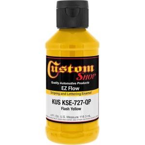 imageCustom Shop KSE733QP Magenta  EZ Flow Pinstripe ampamp Lettering Enamel Paint  4 OunceFlash Yellow