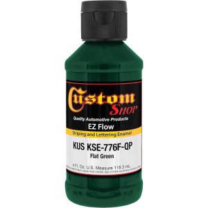 imageCustom Shop KSE779FQP Flat Combat Brown  EZ Flow Striping Lettering EnamelGreen