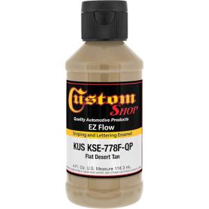imageCustom Shop KSE779FQP Flat Combat Brown  EZ Flow Striping Lettering EnamelTan