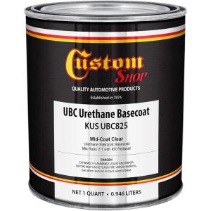 imageCustom Shop MidCoat Clear for FlakePearl Intercoat Clear Auto Paint Quart