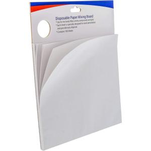 imageCustom Shop MultiLayered Disposable Paper Body Filler Mixing Board 100 Sheets  Automotive Body Filler Spreader Board Clean Sheets for Mixing