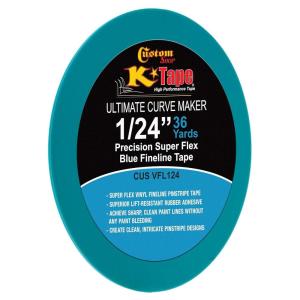 imageCustom Shop Vinyl Fineline Pinstripe Tape Blue 14quot x 36 Yard Roll  Create Sharp Graphic Design Curves Mask Fine Lines Conformable Paint Masking Striping Tape for Auto Motorcycle Flame Painting124Inch x 36Yards