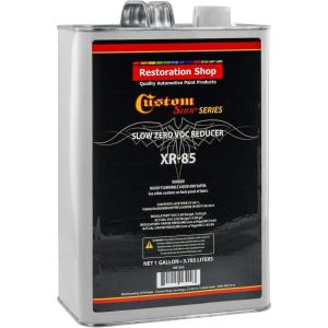 imageRestoration ShopCustom Shop  XR85 Slow Zero VOC Urethane Reducer Gallon for Automotive Paint and Industrial Paint Use for Low VOC ComplianceSlow  Gallon