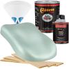 imageCustom Shop  Sea Foam Green Metallic  Hot Rod Flatz Flat Matte Satin Urethane Auto Paint  Complete Quart Paint Kit  Professional Low Sheen Automotive Car Truck Coating 41 Mix Ratio
