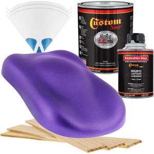 imageCustom Shop  Plum Crazy Metallic  Hot Rod Flatz Flat Matte Satin Urethane Auto Paint  Complete Quart Paint Kit  Professional Low Sheen Automotive Car Truck Coating 41 Mix Ratio