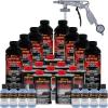 imageCustom Coat Federal Standard Color  35177 Camo Medium Blue T94 Urethane SprayOn Truck Bed Liner 2 Gallon Kit with Spray Gun and Regulator  Durable Textured Protective Coating  Easy Mix Car Auto