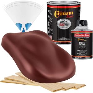 imageCustom Shop  Firethorn Red Pearl  Hot Rod Flatz Flat Matte Satin Urethane Auto Paint  Complete Quart Paint Kit  Professional Low Sheen Automotive Car Truck Coating 41 Mix Ratio