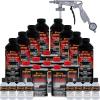 imageCustom Coat Federal Standard Color  36473 Air Force Gray T91 Urethane SprayOn Truck Bed Liner 2 Gallon Kit with Spray Gun and Regulator  Durable Textured Protective Coating  Easy Mix Car Auto