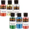 imageCustom Shop Standard Size 0015 Metal Flake 6  Pack of 1 Ounce Bottle Most Popular 6 Colors in one Kit
