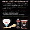 image:imageCustom Shop  Candy Apple Red Metallic  Hot Rod Flatz Flat Matte Satin Urethane Auto Paint  Complete Gallon Paint Kit  Professional Low Sheen Automotive Car Truck Coating 41 Mix Ratio