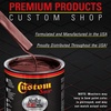 image:imageCustom Shop  Firemist Red  Hot Rod Flatz Flat Matte Satin Urethane Auto Paint  Complete Gallon Paint Kit  Professional Low Sheen Automotive Car Truck Coating 41 Mix Ratio
