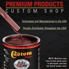 image:imageCustom Shop  Firemist Red  Hot Rod Flatz Flat Matte Satin Urethane Auto Paint  Complete Quart Paint Kit  Professional Low Sheen Automotive Car Truck Coating 41 Mix Ratio