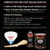 image:imageCustom Shop  Milano Maroon Firemist  Hot Rod Flatz Flat Matte Satin Urethane Auto Paint  Complete Gallon Paint Kit  Professional Low Sheen Automotive Car Truck Coating 41 Mix Ratio