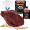 image:imageCustom Shop  Firemist Red  Hot Rod Flatz Flat Matte Satin Urethane Auto Paint  Complete Quart Paint Kit  Professional Low Sheen Automotive Car Truck Coating 41 Mix Ratio