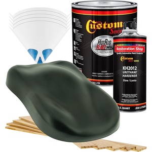 image:imageCustom Shop  Fathom Green Firemist  Hot Rod Flatz Flat Matte Satin Urethane Auto Paint  Complete Gallon Paint Kit  Professional Low Sheen Automotive Car Truck Coating 41 Mix Ratio